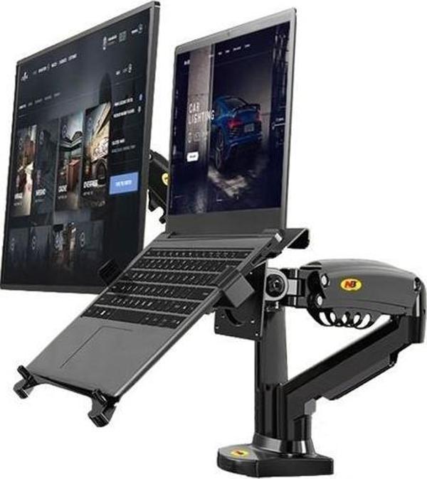 Electroon Nb F160-FP 17-27'' Hareketli Monitör & Notebook Masa Standı - Image 1