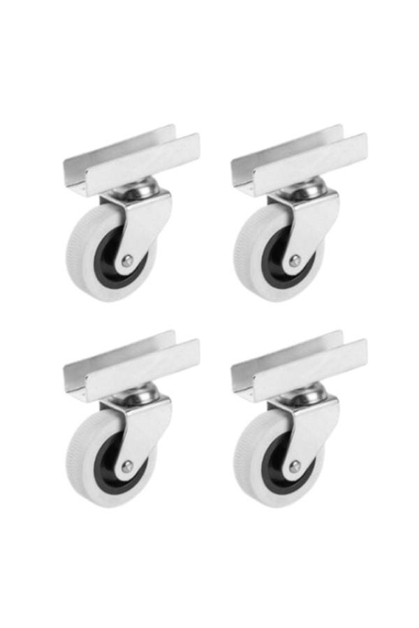 Hts 323- Gri Uzun U 50X20 Tablalı Raf Ve Sergileme Tekeri 4 Ad. - Image 1