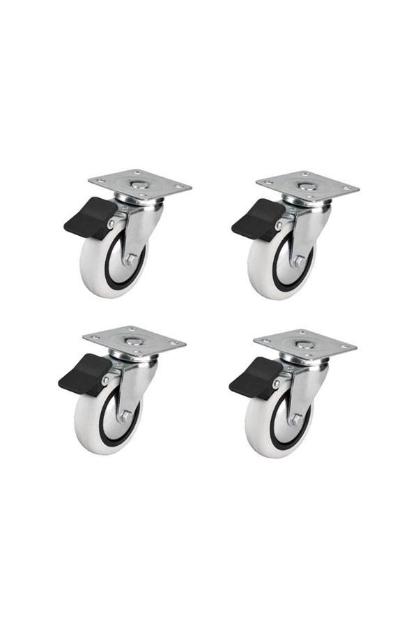 Hts 353- Döner Tablalı Frenli Mobilya Tekeri Çap : 74 Mm 4 Ad. - Image 1