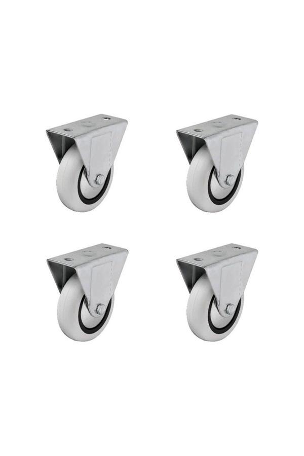 Hts 355- Sabit Tablalı Mobilya Tekeri Tekerlek Çap : 74 Mm 4 Ad. - Image 1