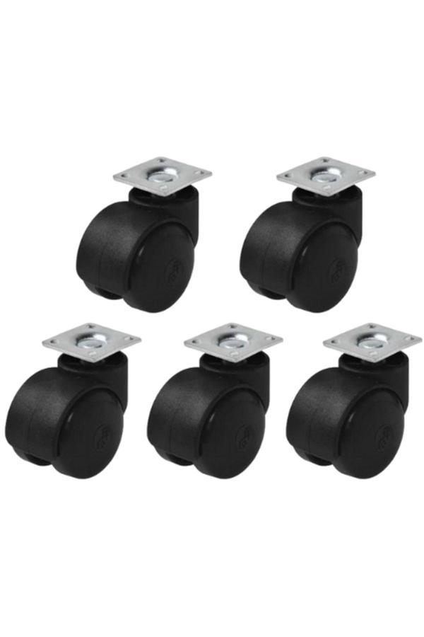 Hts 411- Büro Tipi Tablalı Dönerli Mobilya Tekeri Çap 49 Mm 5 Ad. - Image 1