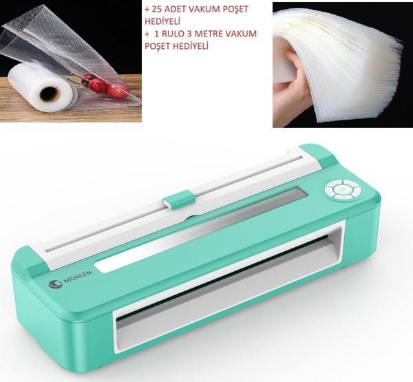 MÜHLEN TAM OTOMATİK ROBOTİK EV GIDA VAKUM MAKİNESİ V67 + POŞET HEDİYELİ - Image 1