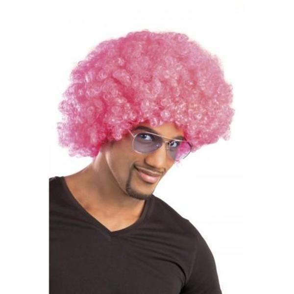Büro Ev Ofis Etkinlik Gösteri Kostüm Peruğu için Pembe Kıvırcık Afro Bonus Saç Peruk - Image 1