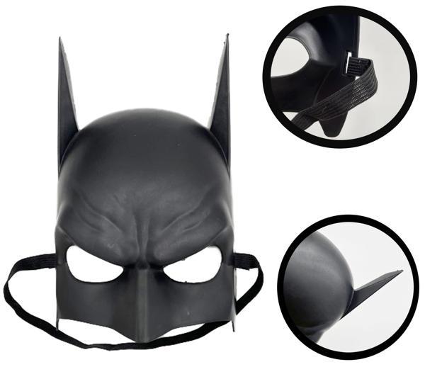 Büro Ev Ofis Gösteri Çocuk Batman Kostümü için 20x14CM Siyah Lastikli Maske - Image 1