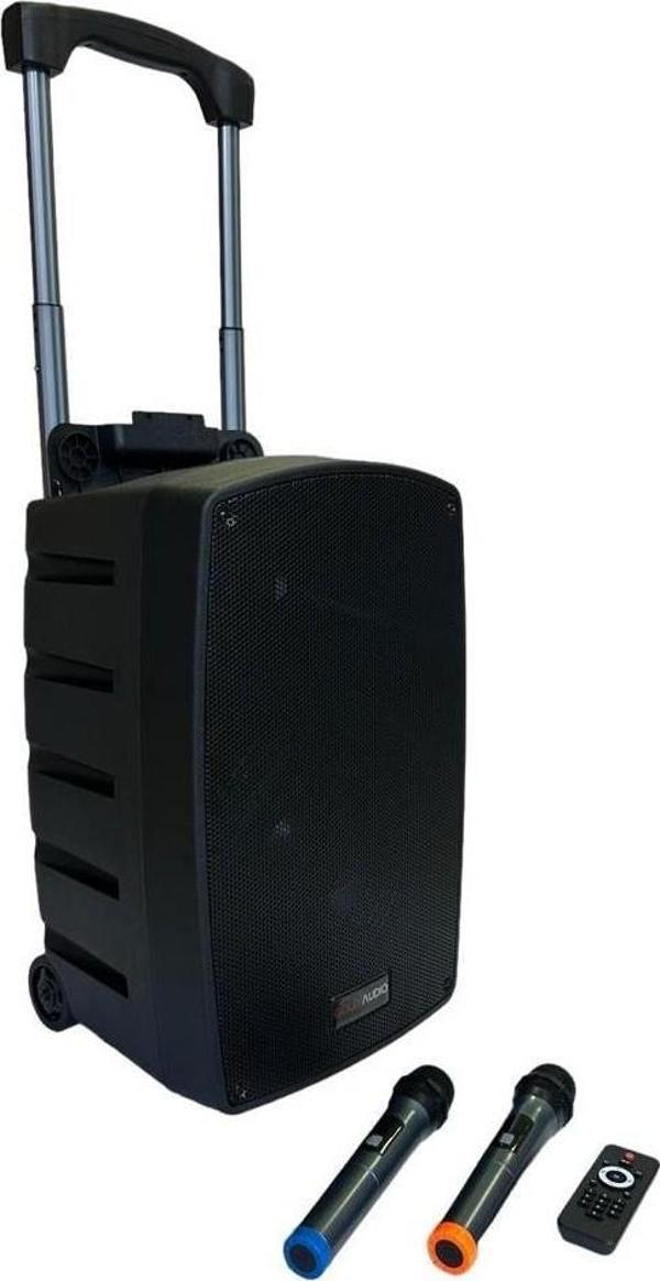 Gold Audio PA2312-EE Portatif Taşınabilir Ses Sistemi 300Watt 2xEl Telsiz Mikrofonlu - Image 1