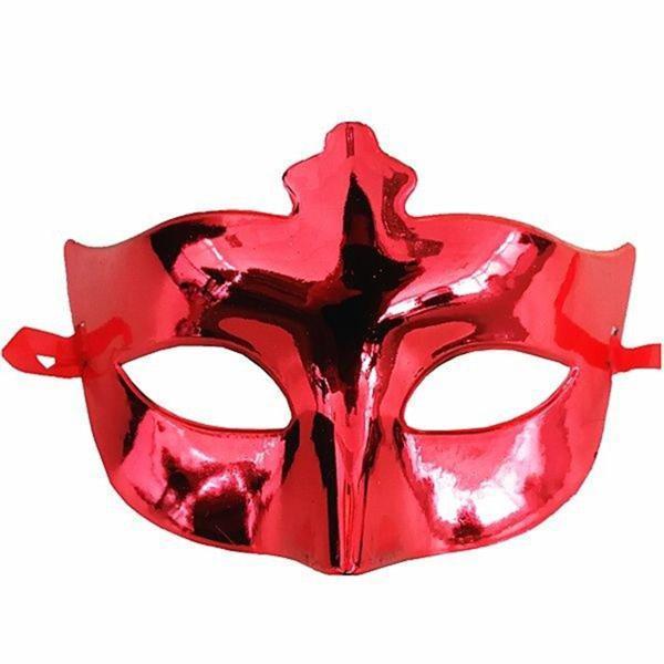 Büro Ev Ofis Etkinlik Gösteri Balo Kostümü için 15x10CM Kırmızı Parlak Maske - Image 1