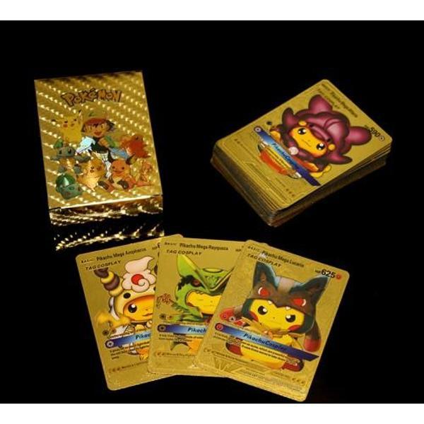 Büro Ev Ofis Etkinlik Partisi için Golden Kart Pokemon Oyun Destesi - Image 1