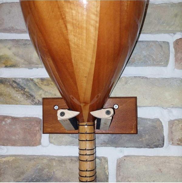 Donizetti Ahşap Bağlama Saz Duvar Askısı Standı - Image 1