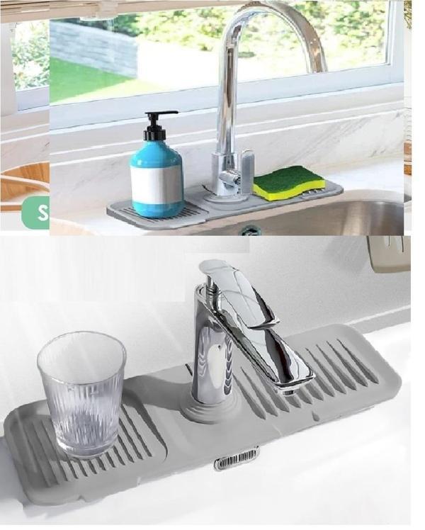 Büro Ev Ofis Mutfağı için Lavabo Kenarı Düzenleyici Kaydırmaz Taban Organizer Matı - Image 1