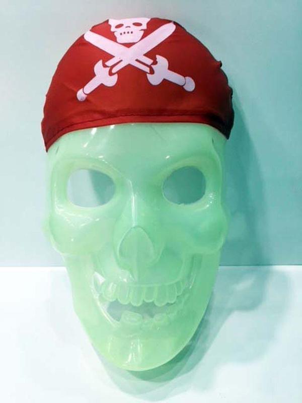 Büro Ev Ofis Etkinlik Gösteri Korsan Kostüm Maskesi için Fosforlu Maske - Image 1