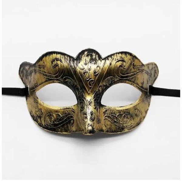 Büro Ev Ofis Gösteri Balo Kostümü için Golden Eskitme Venedik Tarzı Maske - Image 1