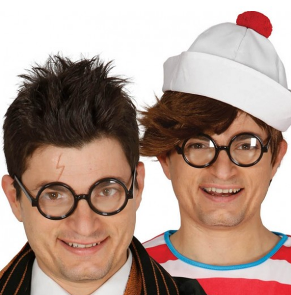 Büro Ev Ofis Etkinlik Gösteri Kostüm Gözlüğü için Siyah Çerçeveli Numarasız Gözlük - Image 1