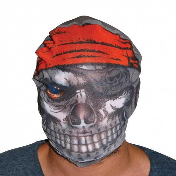 Büro Ev Ofis Gösteri Korku Kostüm Maskesi için Kafaya Geçen Bez Streç 3D Baskılı Maske - Image 1
