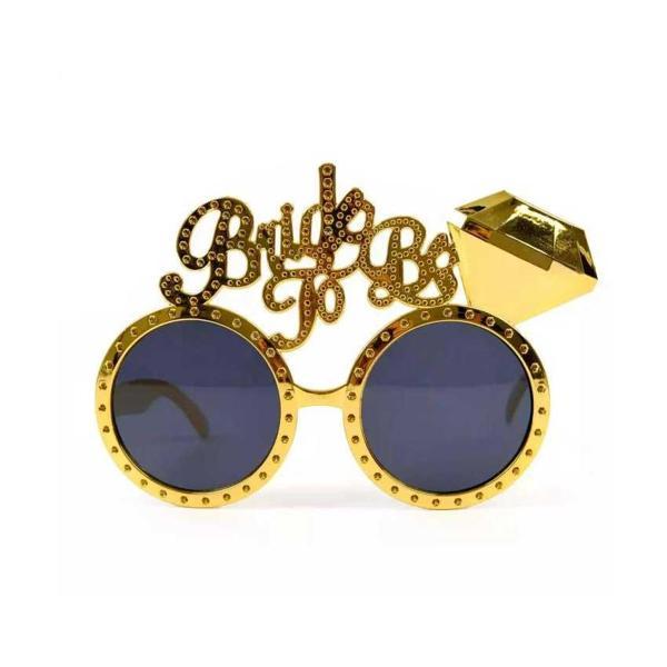 Büro Ev Ofis Gösteri Parti Kostü için 15x10CM Golden Bride To Be Yazılı Gözlük - Image 1