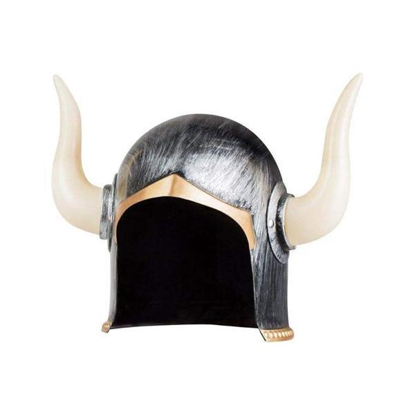 Büro Ev Ofis Etkinlik Gösteri Kostüm Miğferi için Antik Desen Silver Mega Boynuzlu Viking Kaskı - Image 1