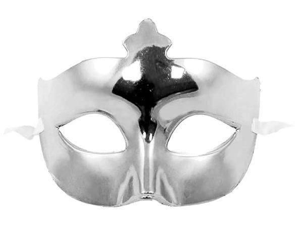 Büro Ev Ofis Etkinlik Gösteri Balo Kostüm Maskesi için 15x10CM Silver Parlak Maske - Image 1