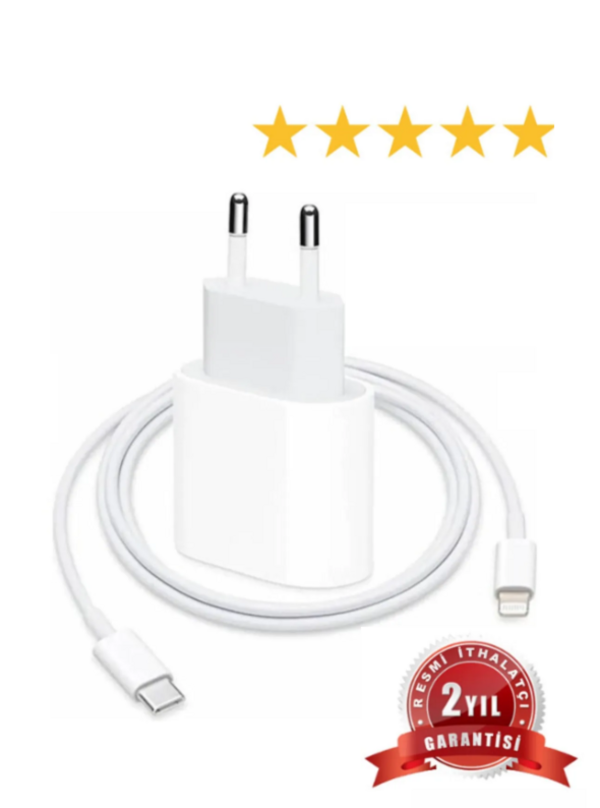 Iphone Tüm Serilerle Uyumlu Type-c Hızlı Şarj Aleti Kablo Adaptör Set Orjinal 7 8 X 11 12 13 14 Pro - Image 1
