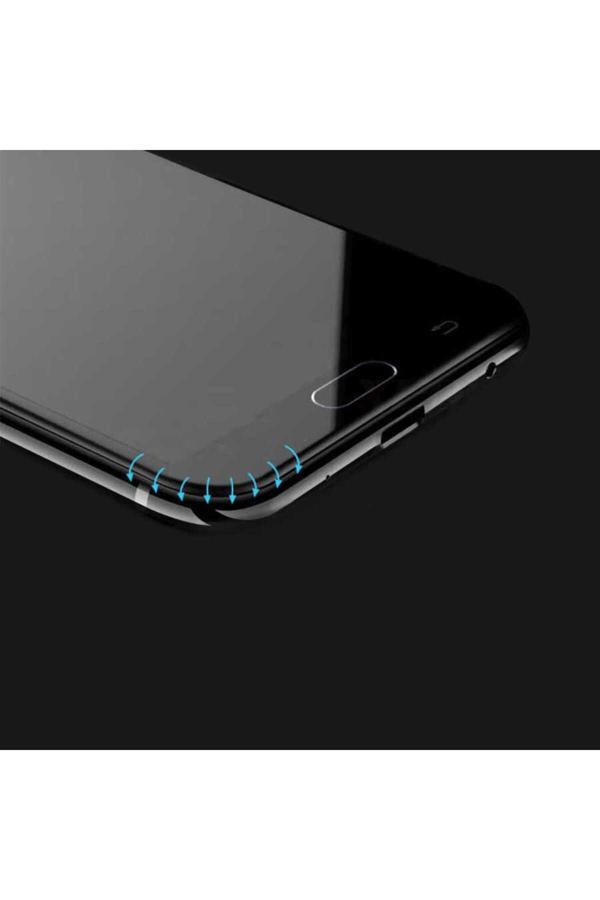 Galaxy J7 Prime Davin 5D Cam Ekran Koruyucu Siyah - Image 1