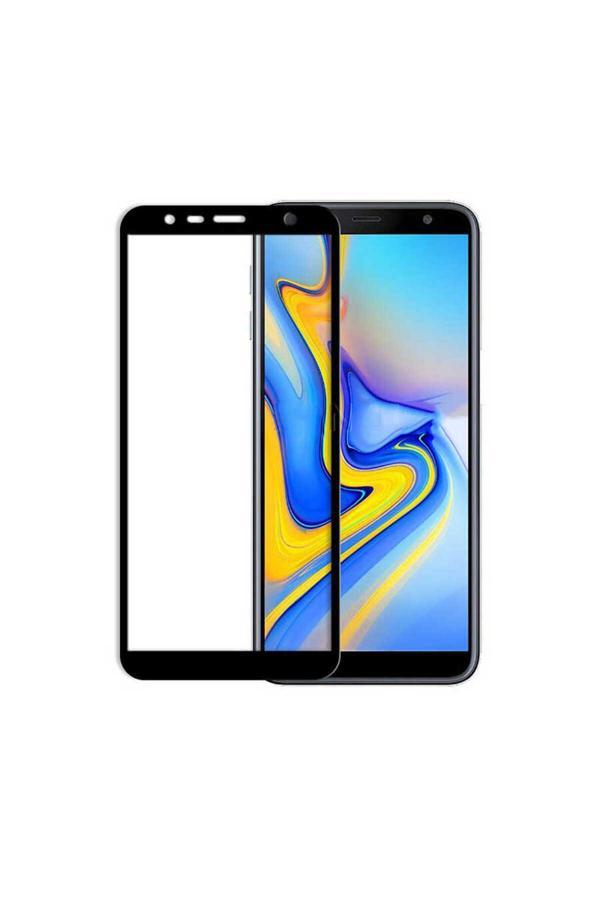 Samsung Galaxy J4 Plus Davin 5D Cam Ekran Koruyucu Siyah - Image 1