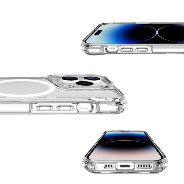 İphone 15 Pro Max Kılıf Şarj Özellikli  Magsafe Şeffaf Kapak - Image 1