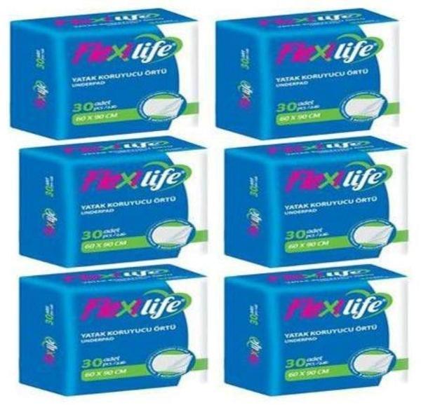 Flexilife Yatak Koruyucu Örtü 60x90 30'lu 6 paket / 180 adet - Image 1