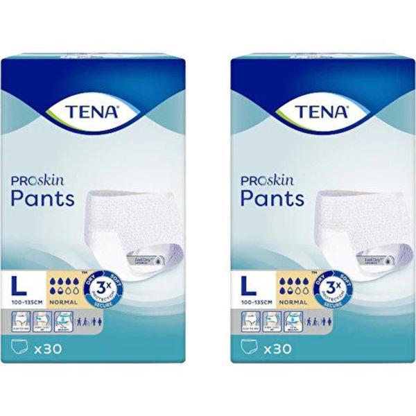 Tena Proskin Pants Normal 5,5 damla Emici Külot Büyük Boy Large 30'lu 2 paket / 60 adet - Image 1