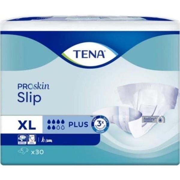 Tena Proskin Slip Plus 6 damla Ekstra Büyük Boy Xlarge Belbantlı Hasta Bezi 30'lu 1 paket - Image 1