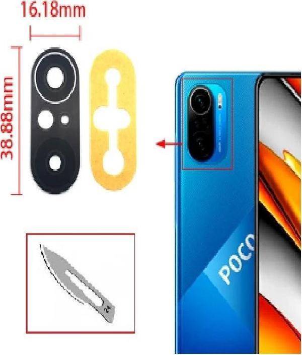 Tkgz Xiaomi POCOPHONE F3 Arka Kamera CAM Lensi + Bistüri Ucu - Image 1