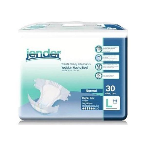 Jender Large Büyük Boy Belbantlı Hasta Bezi 30 lu 1 Paket  - Image 1