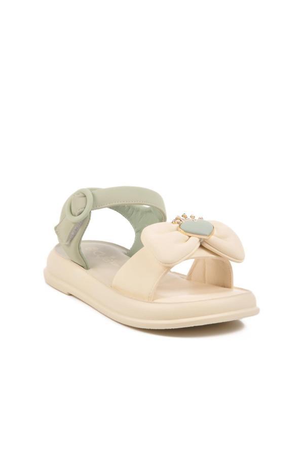 Yeşil Tekstil Kız Çocuk Sandalet 25Y600-5  F - Image 1