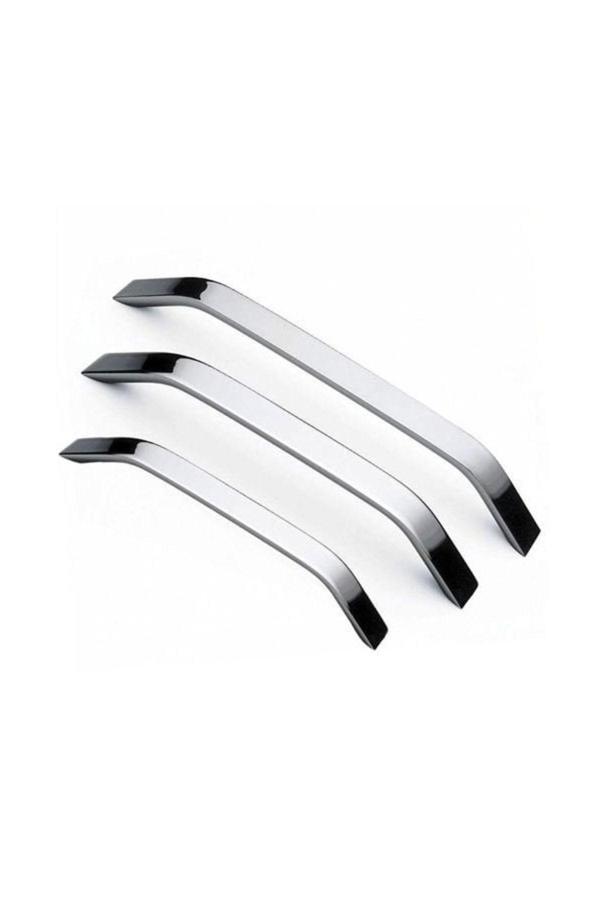 Reis Kulp Eko Şahin Alüminyum Metal Lüks Modern Mobilya Çekmece Mutfak Dolabı Kulpu Krom 128 mm - Image 1