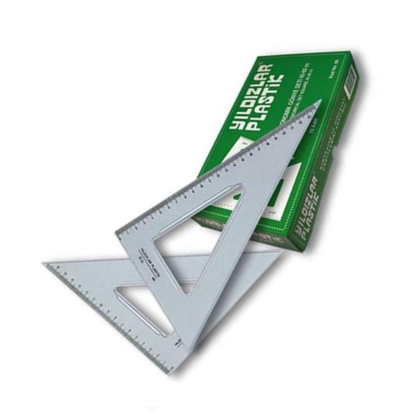 Gönye 45 60 Plastik 2 Li Takım 26 cm Yıldızlar Gönye Takımı 1 Paket Orta Boy - Image 1