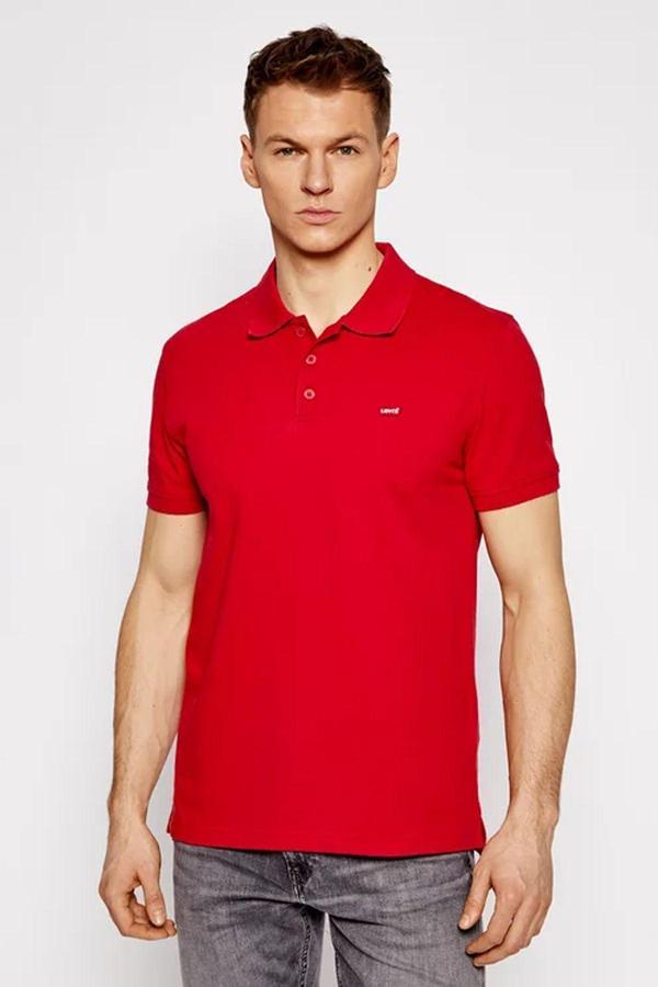 Levi's Erkek Kırmızı Polo Yaka Crimson Pique T-shirt - 35883-0006 - Image 1