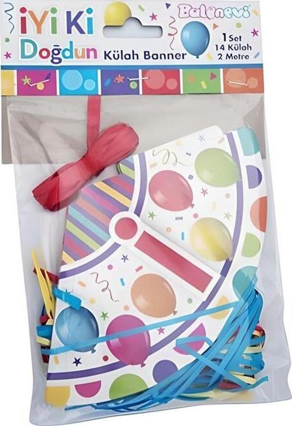 BalonEvi İYİ Kİ DOĞDUN KÜLAH BANNER - Image 1