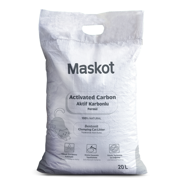 Maskot Aktif Karbonlu Kedi Kumu 20 L - Image 1