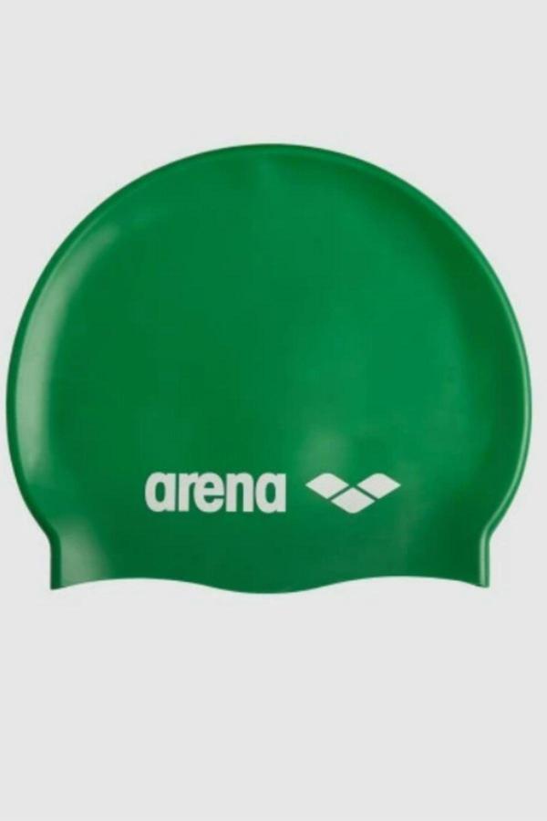 Arena Classic Silicone Yüzücü Bonesi Yeşil - Image 1