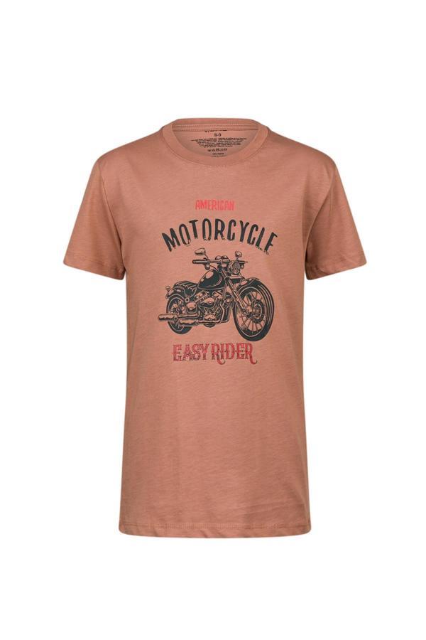 2AS Aja Çocuk Baskılı T-Shirt Kahve 212 - Image 1