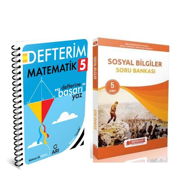 Arı 5. Sınıf Matematik Defteri Matemito ve Referans Sosyal Bilgiler Soru Bankası Seti 2 Kitap - Referans Yayınları - Image 1