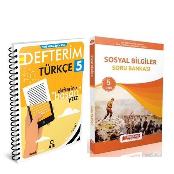 Arı Yayıncılık 5. Sınıf Türkçe Akıllı Defteri ve Referans Sosyal Bilgiler Soru Bankası Seti 2 Kitap - Referans Yayınları - Image 1