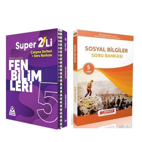 Örnek 5. Sınıf Süper İkili Fen Bilimleri Seti ve Referans Sosyal Bilgiler Soru Bankası 2 Kitap - Referans Yayınları - Image 1
