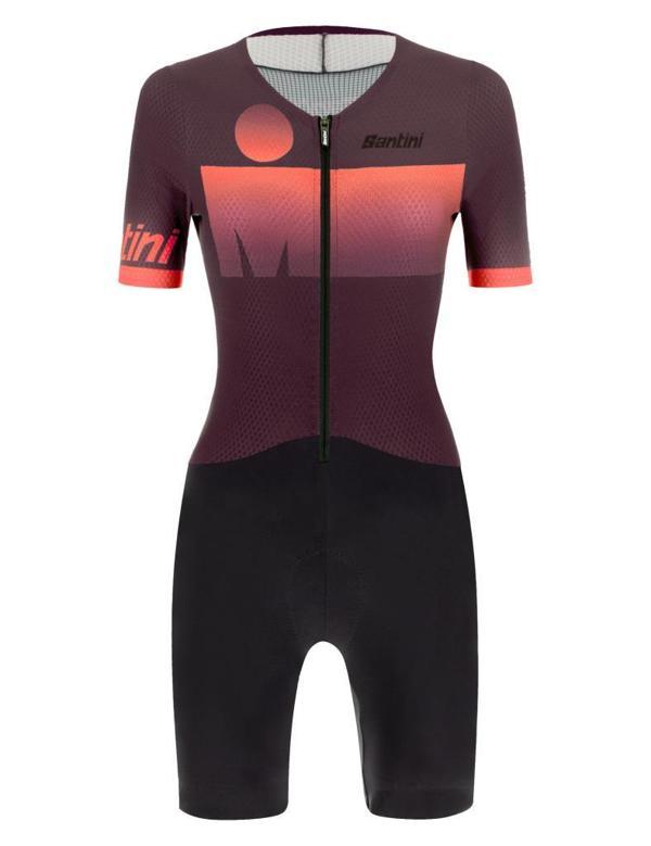 Santini Ironman Audax Kadın Trisuit 9I774LIMGAUDAX BORDO-XL - Image 1