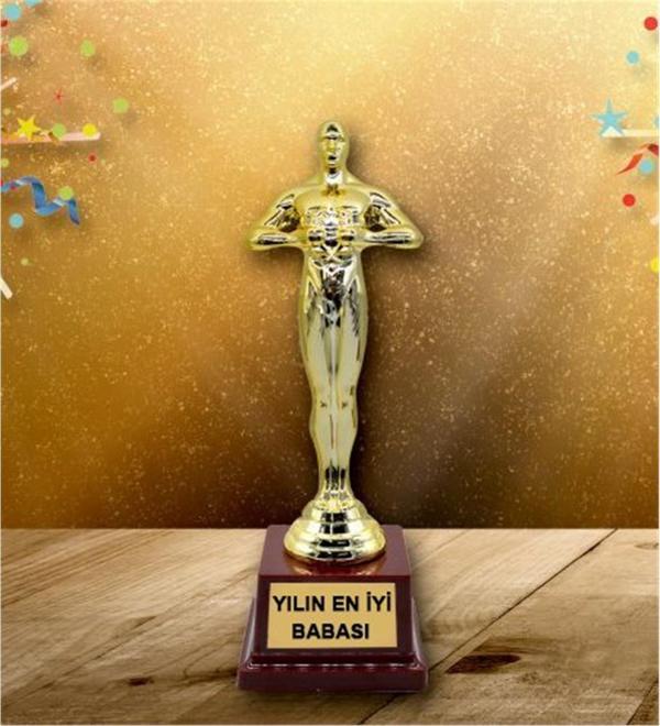 Eşe Sevgiliye Babaya Hediye Yılın En İyi Babası Oscarı Ödülü Hediye Büyük Boy - Image 1