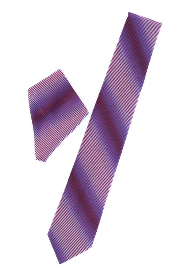 Oppland Erkek Kravat Klasik Mendilli Şık Kolay Şekil Alabilen Lecco Desenli ince UyumluGeniş Tasarım - Image 1