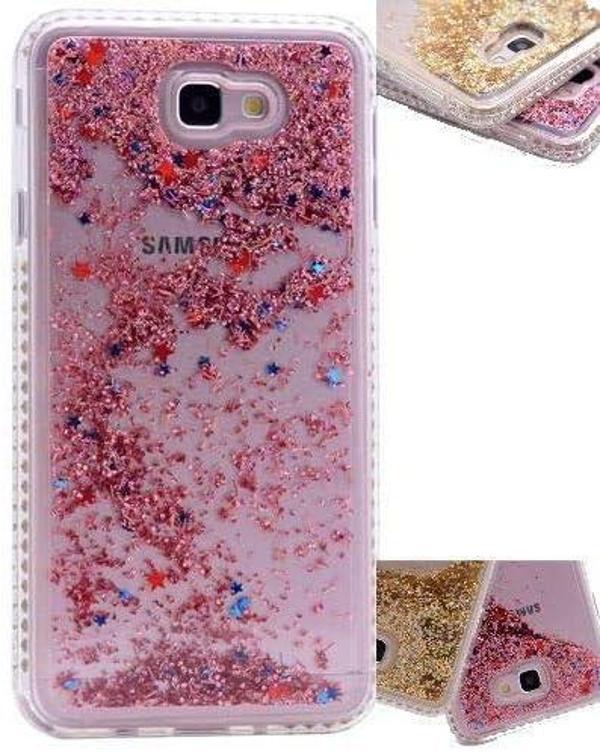 Samsung Galaxy A3 2017 Uyumlu Yanları Taşlı Sulu Simli Lüx Silikon Kılıf - Image 1
