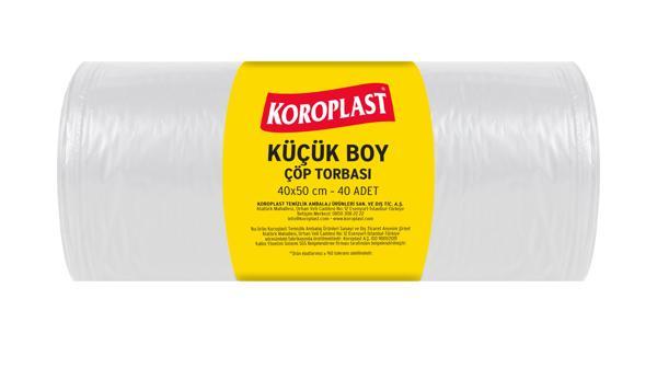 Koroplast Ofis İşyeri için Orta Boy Çöp Torbası 55*60cm 20'li - Image 1