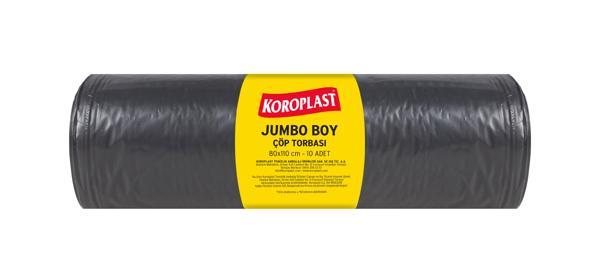 Koroplast Ofis İşyeri için Jumbo Boy Çöp Torbası 80*110cm 10'lu - Image 1
