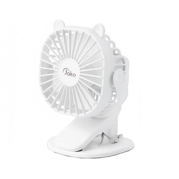 Konfulon Joko JS03 Masaüstü Soğutma Fanı Şarjlı Vantilatör Beyaz - Image 1