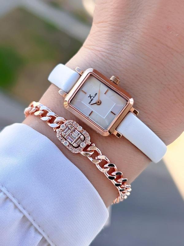 Daniel Klein 18 mm Mini Kasa Retro Vintage Deri Kordon 2 Yıl Garantili Kadın Kol Saati 10862.4 - Image 1