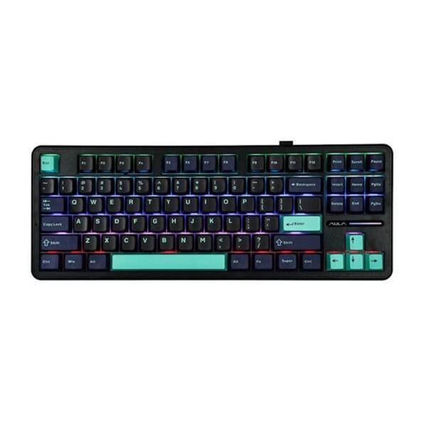 AULA F87 Pro Siyah LEOBOG Greywood V4 Switch RGB Kablosuz Hotswap Mekanik Gaming Klavye - Image 1