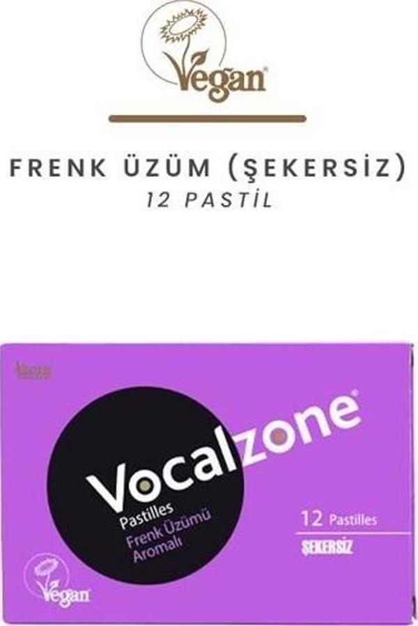 Vocalzone Frenk Üzüm (Şekersiz) 12 Pastil - Image 1